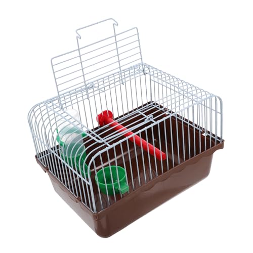 YARNOW Vogelkäfig Tragbar Für Reisen Kleiner Papageienkäfig Mit Sitzstange Futternapf Und Wasserspender Aus Robustem Abs Und Eisen Für Nymphensittiche Und Andere Kleine Vögel YARNOW Vogelkäfig Tragbar Für Reisen Kleiner Papageienkäfig Mit Sitzstange Futternapf Und Wasserspender Aus Robustem Abs Und Eisen Für Nymphensittiche Und Andere Kleine Vögel von YARNOW