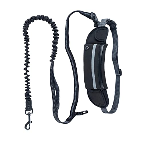 YARNOW Hundeleine mit Taschenhalter Verstellbare Freihändige Hundeleine Zum Laufen Wandern Training von YARNOW