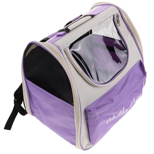 YARNOW Transparente Haustiertasche Tragetasche Für Kätzchen Wanderrucksack Für Katzen Reisetasche Für Katzen Atmungsaktive Katzentasche Tragbare Haustiertasche Welpenträger Oxford-Stoff von YARNOW