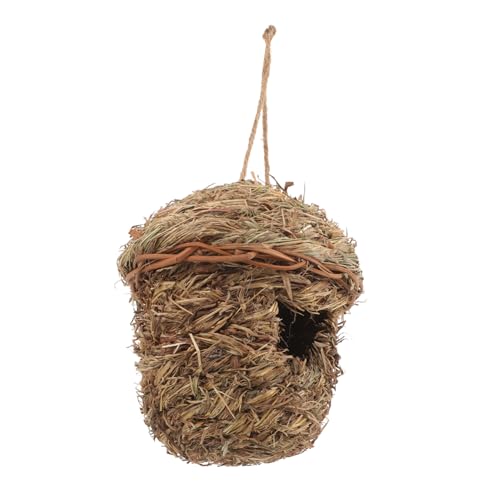 YARNOW Hängendes Vogelnisthaus Aus Strohgeflecht Für Garten Als Spielplatz Und Schlafplatz Für Kleine Vögel Bietet Schutz Vor Kaltem Wind Regen Oder Schnee YARNOW Hängendes Vogelnisthaus Aus Strohgeflecht Für Garten Als Spielplatz Und Schlafplatz Für Kleine Vögel Bietet Schutz Vor Kaltem Wind Regen Oder Schnee von YARNOW