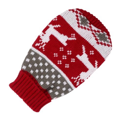 YARNOW Warmer Gemütlicher Weihnachtspullover für Hunde und Katzen Gestrickte Weste für Welpen Weihnachtsweste für Haustiere Entzückendes Haustier-Outfit Hundekleidung von YARNOW