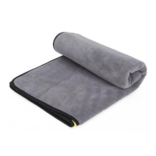 YARNOW Welpen Handtuch Badetuch für Hunde aus Mikrofaser Hund Badetuch Katze Badetuch schnelltrocknend Handtuch schnell trockenes Handtuch Hundehandtuch schnell trocknende Decke Dark Grey von YARNOW