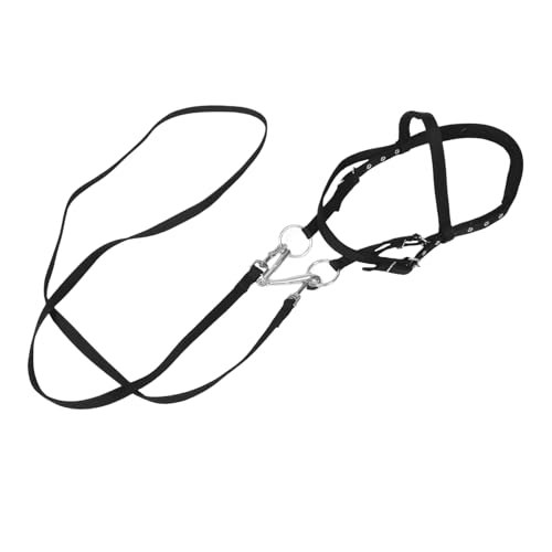 YARNOW Zaumzeugseil Pferdestallbedarf Halfter Für Pferde Allzweck-trailzügel Trainingshalfter Seilzäume Für Das Pferdetraining Pferdeseiltraining Pferdetrainingsseil Black Nylon von YARNOW