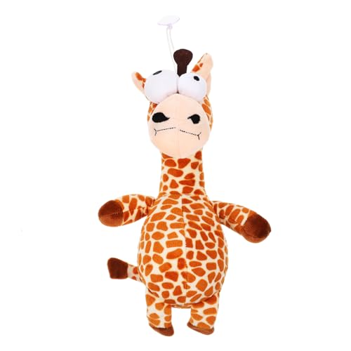 YARNOW üsch Giraffe Hundespielzeug Interaktives Kauspielzeug Für Kleine Hunde Softes üschmaterial Ideal Zum Kuscheln Und Quietschend Für Zusätzlichen Spaß von YARNOW