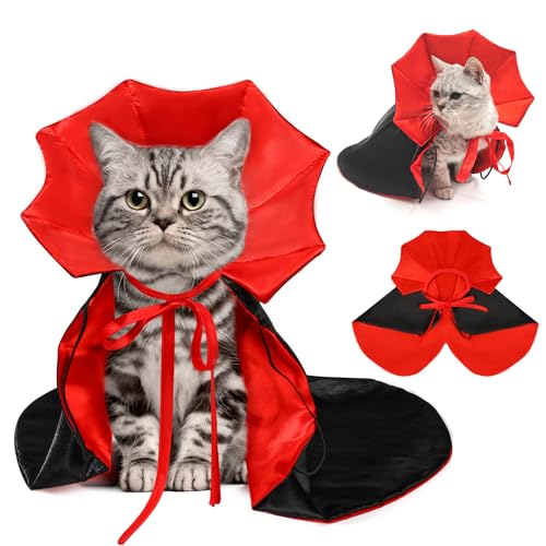 YASUOA Katzenkostüme für Halloween: Einzigartige Haustier-Outfits und Zubehör für Kätzchen und Welpen – niedliche Halloween-Kleidung für kleine bis mittelgroße Hunde und Katzen von YASUOA