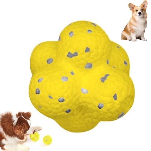 YAUWIHE Mellow Dog Beruhigungsball, der Mellow Dog Beruhigungsball, Kauer-Beruhigungsball, Hundespielzeug, unzerstörbare Hunde-Tennisbälle für Aggressive Kauer, Hunde-Gummiball zum Zahnen (A) von YAUWIHE