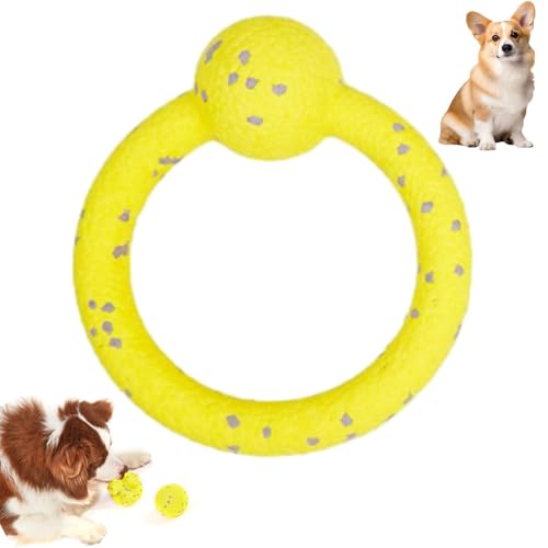 YAUWIHE Mellow Dog Beruhigungsball, der Mellow Dog Beruhigungsball, Kauer-Beruhigungsball, Hundespielzeug, unzerstörbare Hunde-Tennisbälle für Aggressive Kauer, Hunde-Gummiball zum Zahnen (C) von YAUWIHE