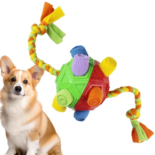 Interaktives Hundespielzeug, Schnupfball für Hunde, Snuffle Hundespielzeug, interaktives Hundespielzeug verbessert die natürlichen Fähigkeiten der Futtersuche von YAVQVIN
