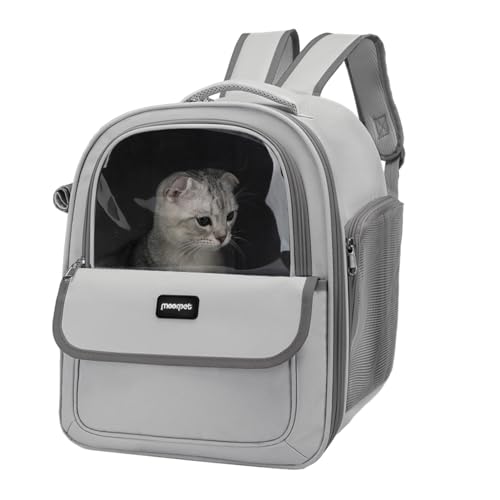 Rucksack für Katzen | Bequemer und belüfteter Rucksack für Haustiere | flexibler und dehnbarer Katzenrucksack mit atmungsaktivem Mesh | Transporttasche für Haustiere von COM von YAVQVIN