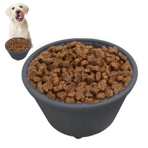 Schüsseln für Hunde mit langsamer Fütterung, Schüssel für langsames Essen für Haustiere – Anreicherungsspielzeug für Hunde, Anreicherungsspielzeug für Hunde, gesunde Futterschale von YAVQVIN
