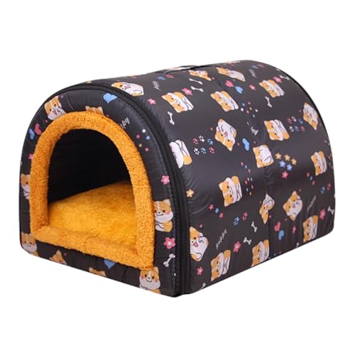 Weiche Hundehütte für den Innenbereich, warm, für Haustiere, spritzwassergeschützt, Möbel für Haustiere, mit herausnehmbarer weicher Matte, für Hunde und Katzen von YAVQVIN