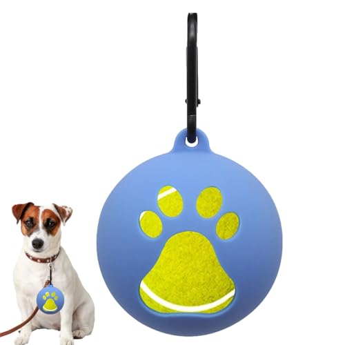 YAVQVIN Ballhalterung für Hunde für Leine | Balltasche aus Silikon für Hunde – tragbares Spielzeug für Hunde, leichtes Trainingswerkzeug für Welpen, im Freien, Training von YAVQVIN