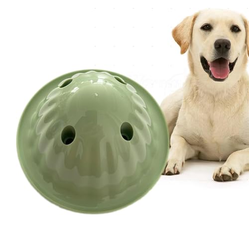 YAVQVIN Leckerli-Spender für Hunde, Kau- und Spiel-Ball, robustes Puzzle-Spielzeug für Zahnreinigung, interaktiv für aggressive Kauer, Hundeunterhaltung von YAVQVIN