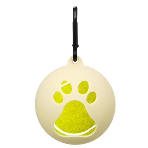 YAVQVIN Tennisballhalter für Hunde – Halterung für Tennisball aus Silikon, Befestigung der Leine für Hunde, freihändig, tragbares Spielzeug für Haustiere, für Hunde, Welpen, Outdoor von YAVQVIN