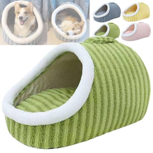 YBJUTT Zentric Cozy Hideaway Pet Bed, Zentric Dog Bed, Cozy Hideaway Pet Bed, Cozy Pet Hideaway Bed for Dogs,Indoor Pet Nest Bed with Removable Mattress (L,Green) von YBJUTT