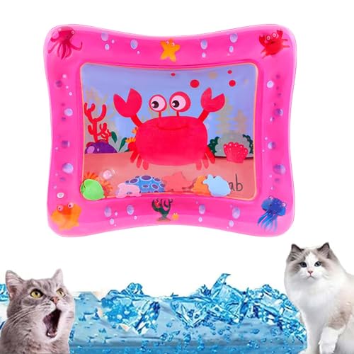 YCYATS Sensorische Wasserspielmatte Für Katzen, Verdickte Wassermatte Für Katzen, Pet Water Sensor Play Mat (Stil C) von YCYATS