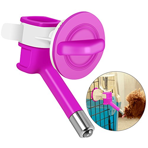 YDuupxe 3 Farben Hund Katze Haustier Katze Welpe Hund Wasserspender Haustier Trinkset für Hunde Katzen (Purple) von YDuupxe