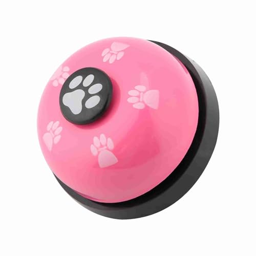 YDuupxe Bezaubernde Eisen-Haustierglocke, Trainingsglocken, Kabelloses Haustier-Kommunikationsgerät für Hunde und Katzen, Interaktives Spielzeug (PINK) von YDuupxe