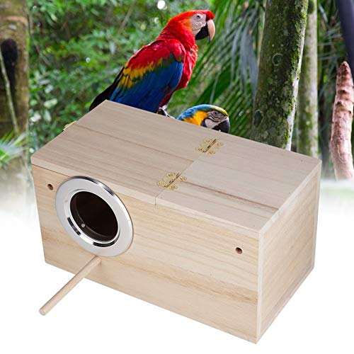 YDuupxe Nistkästen für Wellensittiche, Vogelzuchtbox Nistkasten Vogelzucht Brutkasten Vogelhaus, Sicheres Vogelnest für Vogelhaus, für Wellensittiche 13 x 13 x 24.5cm (Linke Öffnung) von YDuupxe