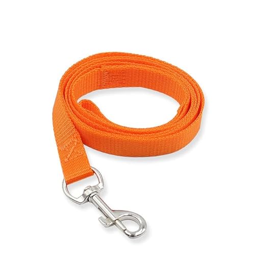 120 cm x 1,5 cm Nylon-Hundeleine für kleine, mittelgroße und große Hunde, Outdoor-Laufen, Spazierengehen, Training, sicheres Haustier-Hundeband, Halsband, Leine von YEAG