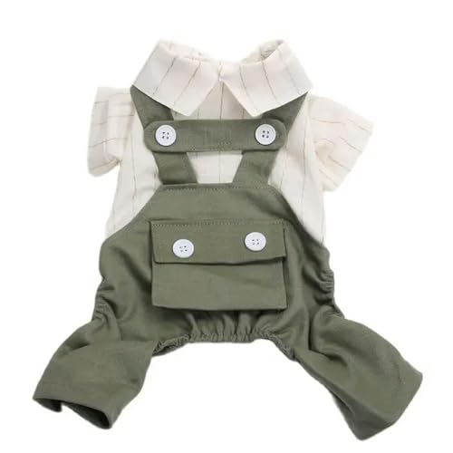 Jungen Hund Katze Overall Strampler Gestreifte Tasche Design Haustier Welpen Shirts Frühling/Sommer Overall von YEAG