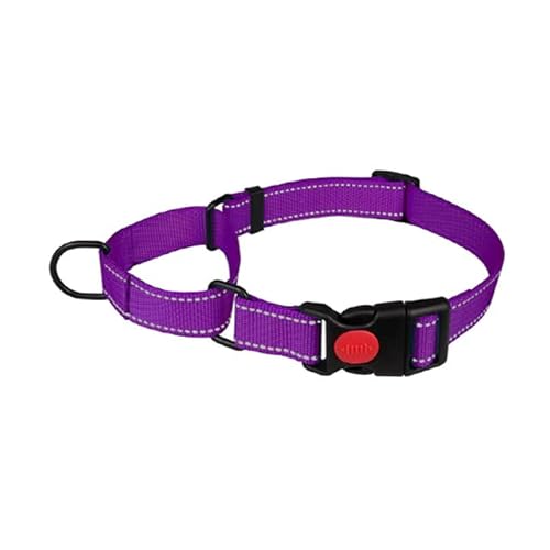 Reflektierendes Nylon-Hundehalsband mit Sicherheitsverschluss für Windhunde, Dobermann, Border Collie, kein Ersticken, Haustierkontrolle von YEAG