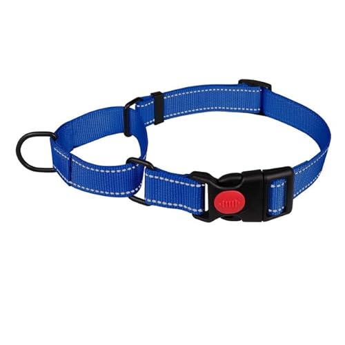 Reflektierendes Nylon-Hundehalsband mit Sicherheitsverschluss für Windhunde, Dobermann, Border Collie, kein Ersticken, Haustierkontrolle von YEAG