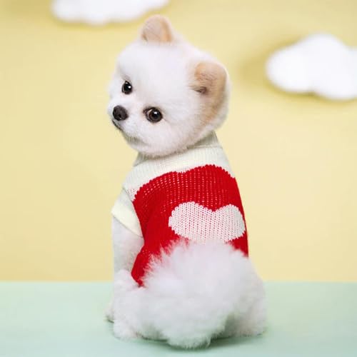 Welpen Katze Pullover Winter Warme Haustier Kleidung für Kleine Hunde Chihuahua Weste Französische Bulldogge Strickpullover Schnauzer Kätzchen Kostüm von YEAG