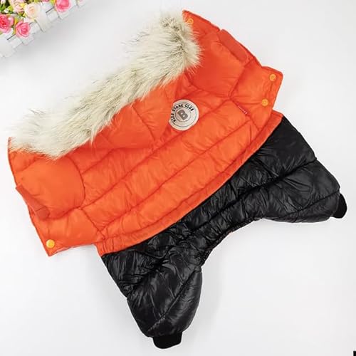 Winter Große Hund Kleidung Verdicken Warme Jacke Für Große Hunde Wasserdichte Weiche Pelz Hoodies Pet Jacke Bulldog Mops Mäntel Haustier Kleidung von YEAG