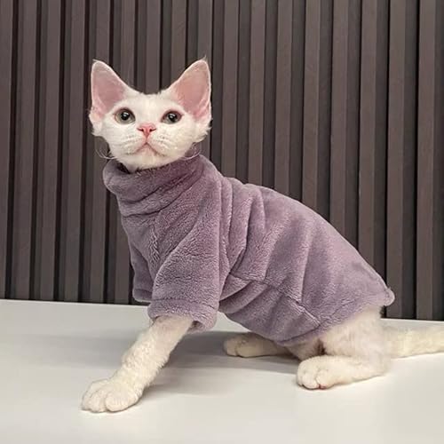 Winter Katze Kleidung für Sphinx Warm Hoodies Haustiere dicker Mantel Kätzchen Kostüme Jacke Chihuahua Herbst doppelseitig plus Samt von YEAG