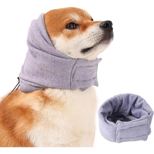 Beruhigender Hunde-Kapuzenpullover, Ohrenschützer für Hunde, Geräuschschutz, Kopfband zur Geräuschunterdrückung, Hundeohrenschutz für Bad, Gewitter für Hunde, Angstlinderung (Violett, M) von YEHOOM