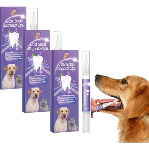 LettucePets Hundezahnbürste, Kopfsalat, Mundreparatur-Gelstift für Hunde, Kopfsalat, Haustier-Zahnbürste, Kopfsalat, Mundreparaturgel für Hunde, Katzen, Zahnpflege, frischer Atem (3 Stück) von YEHOOM