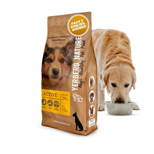 YERBERO Nature Active Premium Hundefutter, 10 kg von YERBERO