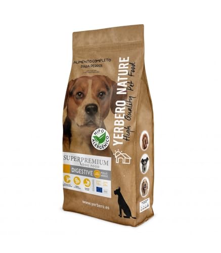 YERBERO Nature Digestive Neue Formel Low Grain Hypoallergenes Hundefutter 10 kg von YERBERO