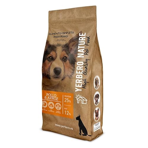 Yerbero Nature Huhn und Reis, Premium-Hundefutter, 10 kg von YERBERO