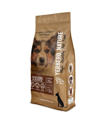 Yerbero Nature Lamm und Reis, Premium-Hundefutter, 10 kg von YERBERO