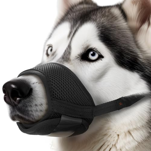 Yes4Quality Hundemaulkorb (mittel), weicher und atmungsaktiver Netzmaulkorb für Hunde, verstellbare und sichere Mundbedeckung von YES4QUALITY