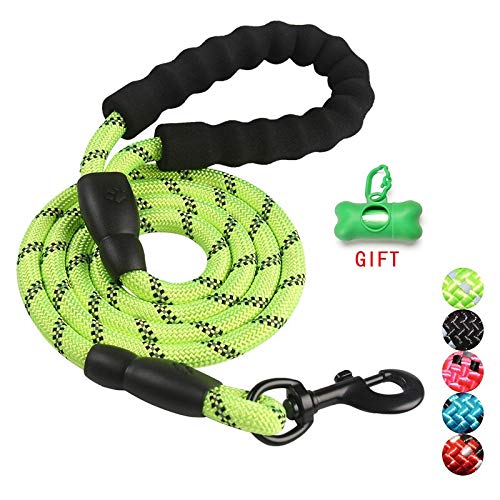 YFCTLM Hundeleine Durable Nylon Hundegeschirr Farbe 1.5M Haustier-Hundeleine Gehen Führleine Hunde Katzen Leinen Strap Hund Gürtel Seil (Color : Green, Size : 150cm) von YFCTLM