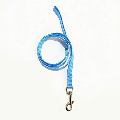 YFCTLM Hundeleine Nylon Hundeleine Nacht Sicherheit Strong-Blei-Leine-Sicherheitsgurt mit Metallclip for Haustier-Welpen-Welpen-Hound Supplies (7 Farben, 120cm) (Color : Blue) von YFCTLM