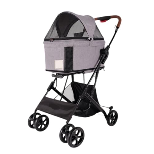 Hunde Kinderwagen Haustier-Kinderwagen, Hunde-Kinderwagen, Kann Quer Über Den Körper Getragen Werden, Multifunktionaler Hunde-Kinderwagen, Leichter Kinderwagen Katzen Kinderwagen(G) von YGDYFDC