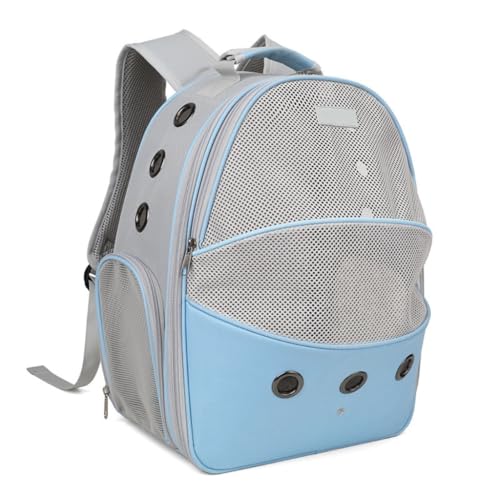 Katzentasche Atmungsaktive Katzentasche, Haustiertasche, Outdoor-Katzenrucksack, Atmungsaktiver Haustierrucksack Aus Oxford-Stoff, Multifunktionale Katzentasche Haustierkäfig(Blue) von YGDYFDC