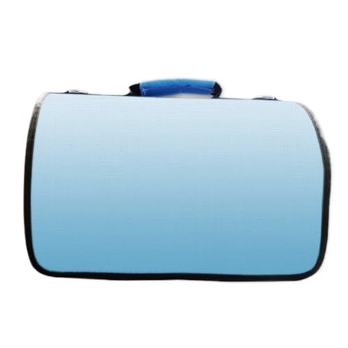 Katzentasche Einfache Katzentasche, Tragbare Umhängetasche, Tasche for Mitnehmen Von Haustieren, Handtasche for Katzen, Faltbare Reisetasche Haustierkäfig(Blue,L) von YGDYFDC