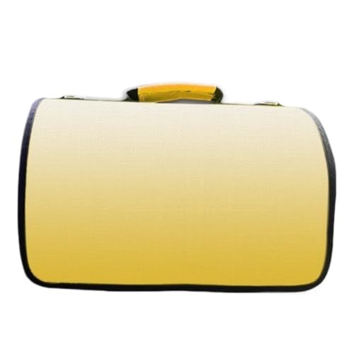 Katzentasche Einfache Katzentasche, Tragbare Umhängetasche, Tasche for Mitnehmen Von Haustieren, Handtasche for Katzen, Faltbare Reisetasche Haustierkäfig(Yellow,L) von YGDYFDC