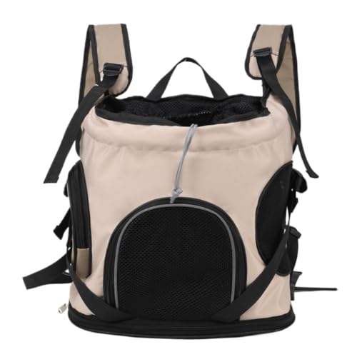 Katzentasche Katzentasche, Haustiertasche, Tragbarer Rucksack, Weltraumtasche, Katzen-Brusttasche, Atmungsaktive Multifunktionale Weltraum-Katzentasche Haustierkäfig(Beige) von YGDYFDC