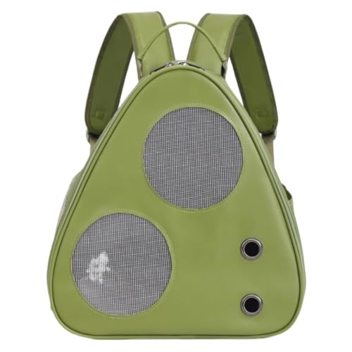 Katzentasche Kreative Modische Käse Haustier Tasche Outdoor Atmungsaktive Katze Rucksack Tragbare Ausflug Katze Tasche Haustier Handtasche Haustierkäfig(Green) von YGDYFDC