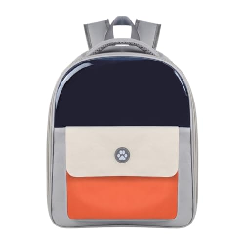 Katzentasche Modischer Weltraumbeutel, Katzentasche, Haustierrucksack, Tragbarer Und Atmungsaktiver Raumkapsel-Katzenrucksack for Ausgehen Haustierkäfig(Orange) von YGDYFDC