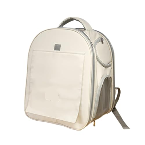 Katzentasche Tragbare Katzentasche, Outdoor-Rucksack, Atmungsaktive Anti-Stress-Hundetasche, Bilateraler Erweiterungs-Haustier-Outdoor-Rucksack Haustierkäfig(White) von YGDYFDC