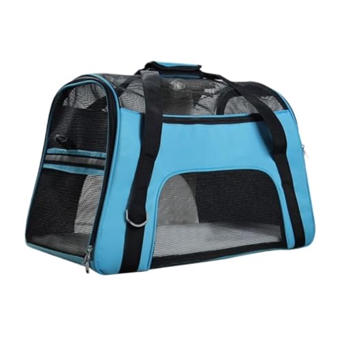 Katzentasche Tragbare Reisetasche for Ausflüge, Bichon-Bär-Tasche, Katzenrucksack, Katzen- Und Hunderucksack, Haustierausflug-Katzentasche Haustierkäfig(Blue,B) von YGDYFDC