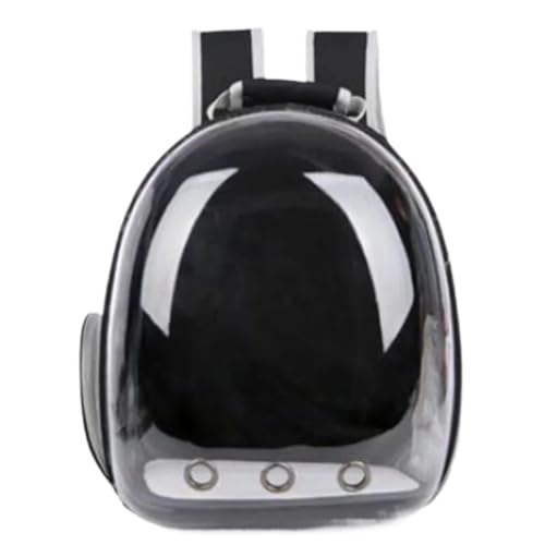 Katzentasche Transparente Katzentasche, Ausgehrucksack, Haustierrucksack, Raumkapsel, Katzentasche, Sonnenschutz, Atmungsaktive Haustiertasche Haustierkäfig(Black) von YGDYFDC