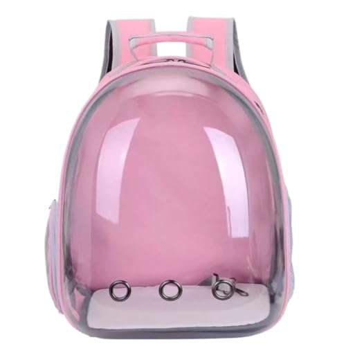 Katzentasche Transparente Katzentasche, Ausgehrucksack, Haustierrucksack, Raumkapsel, Katzentasche, Sonnenschutz, Atmungsaktive Haustiertasche Haustierkäfig(Pink) von YGDYFDC